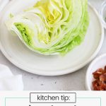 lettuce wedges on plates