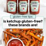 gluten-free ketchup with sweet potato fries