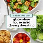 gluten free house salad with green salad ingredients