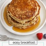 gluten-free pancakes with maple syrup