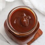 gluten-free bbq sauce in a glass jar