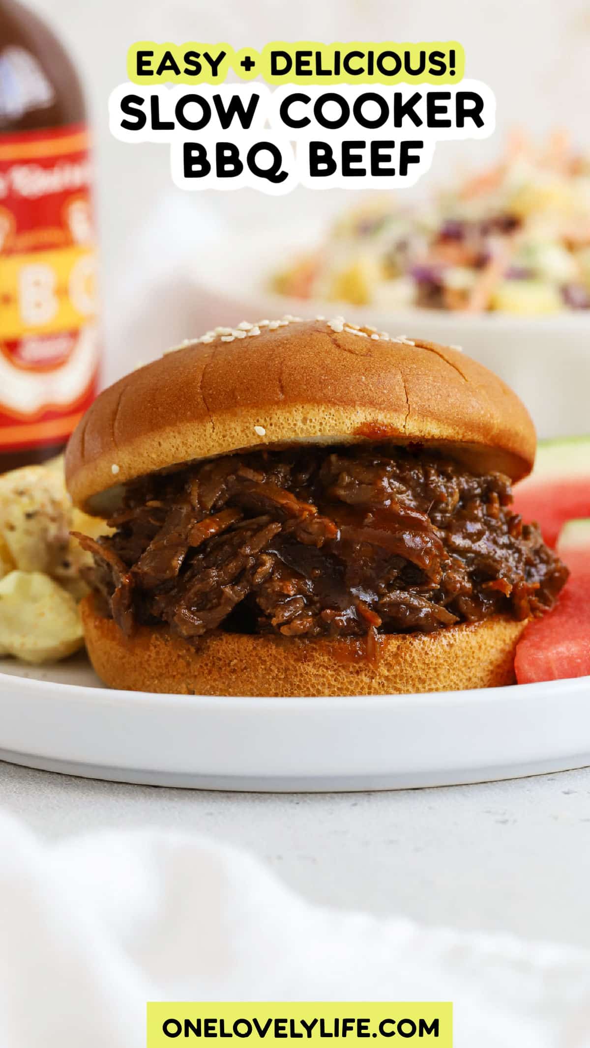 Easy Slow Cooker BBQ Beef (For Sandwiches & More!)