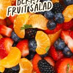 Orange Berry Fruit Salad mixed together