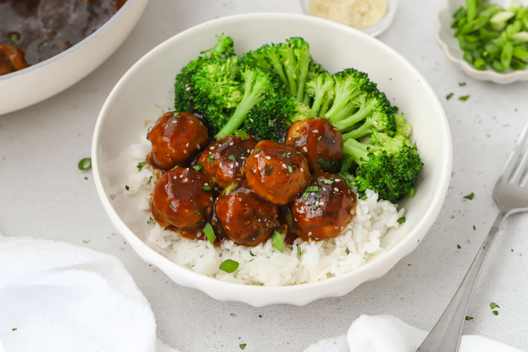 Gluten-Free Chicken Teriyaki Meatballs (High Protein!)