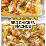 BBQ Chicken Nachos on a Sheet Pan