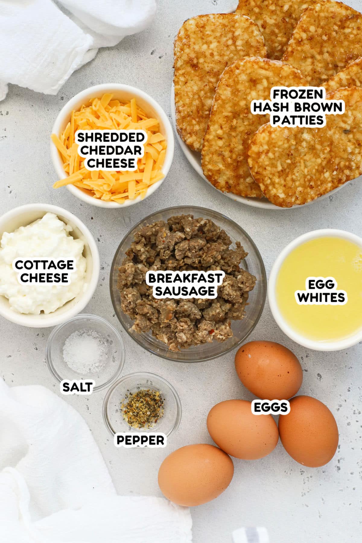 Hash brown egg casserole ingredients